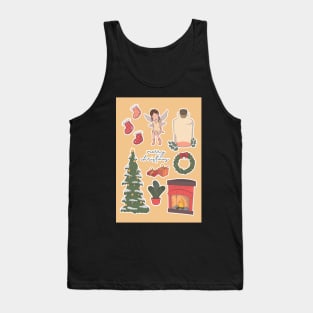 Sticker Set Fairy Christmas Bottle Tank Top